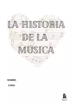 Vista previa - Unidades / Secuencias / Situaciones de Aprendizaje - DOSSIER HISTORIA MÚSICA + ACTIVIDADES - Portada