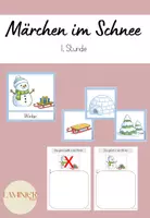 Vorschau - Arbeitsblätter - Märchen im Schnee - Einführung in das Thema /Vorwissen (1. Stunde) - Deckblatt