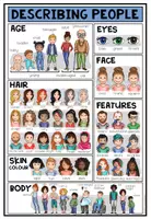 Vorschau - Arbeitsblätter - DESCRIBING PEOPLE - Vocabulary Sheet (Übersichtsblatt) - Seite 1
