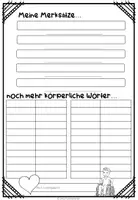 Vorschau - Arbeitsblätter - Das Aussehen - BIldwörterbuch - Seite 3