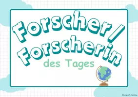 Vorschau - Merkblätter - Forscher/in des Tages - Anfangsritual für den Sachunterricht - Seite 1