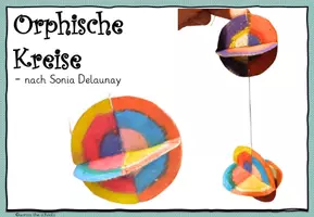 Vorschau - Mal- und Bastelvorlagen - Orphismus Kreise nach Sonia Delaunay: Anleitung - Seite 3
