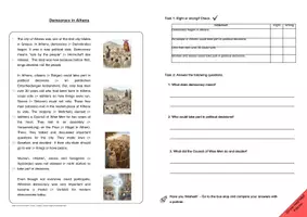Vorschau - Arbeitsblätter - Democracy in Athens Geschichte bilingual - Deckblatt