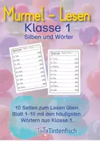 Vorschau - Arbeitsblätter - Murmel Lesen, Leseübungen Silben und Wörter Blatt 1 bis 10 - Deckblatt