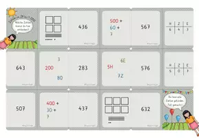 Vorschau - Spiele - Darstellungsvernetzung, ZR bis 1000: 11x Domino, mit Selbstkontrolle - Seite 1