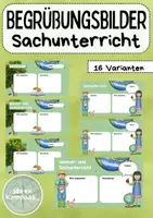 Vorschau - Präsentationen/Tafelbilder - Begrüßungsbilder Sachunterricht - digitale Tafel - Deckblatt