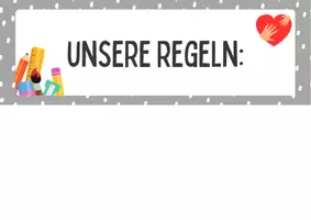 Vorschau - Poster - Klassenregeln - Deckblatt