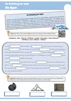 Vorschau - Arbeitsblätter - Die Entstehung der Alpen (Arbeitsblätter & PowerPoint) - Seite 1
