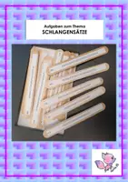 Vorschau - Aufgabenkarten - Schlangensätze - Aufgaben - Deckblatt