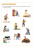 Vorschau - Arbeitsblätter - Bauernhof Material 4 - Arbeit auf dem Bauernhof - Seite 1