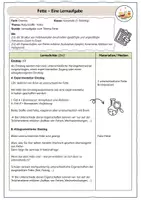 Vorschau - Stundenentwürfe - Verlaufsplan Fette (Lernaufgabe) - Seite 1