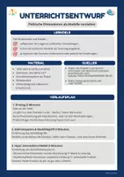 Vorschau - Stundenentwürfe - Unterrichtsentwurf Politische Positionen - differenziert - Seite 1