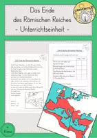 Vorschau - Stundenentwürfe - Untergang Ende römisches Reich Unterrichtseinheit - Deckblatt