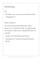 Vorschau - Stundenentwürfe - Untergang Ende römisches Reich Unterrichtseinheit - Seite 2