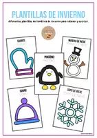 Vista previa - Tarjetas / Manipulativos - Plantillas plastilina invierno - Tesoros Brillantes - Portada