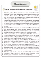 Vorschau - Arbeitsblätter - Niedersachsen Lesetext mit Fragen + Lösungen Leseverstehen Wortspeicher didaktische Reserve Lesen Leseverständnis - Seite 3