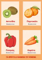 Προεπισκόπηση - Flashcards - Πίνακες αναφοράς φρούτα και λαχανικά Χειμώνα - Σελίδα 3