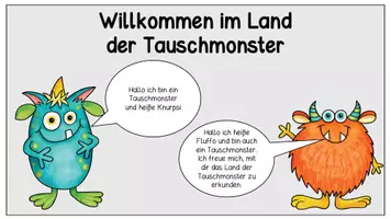 Vorschau - Poster - Einführung Tauschaufgaben im Zahlenraum 10 - Seite 1