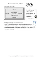Vorschau - Arbeitsblätter - How to work with cartoons: Step-by-step guideline and phrases for cartoon analysis - Seite 3