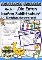Vorschau - Arbeitsblätter - Generatives Schreiben - Die Enten laufen Schlittschuh - Deckblatt