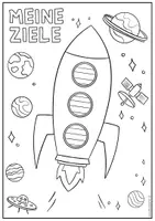 Vorschau - Arbeitsblätter - 2026 Ziele in Sketchnotes / Raketen / Neujahrsvorsätze Neujahr - Seite 3