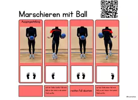 Vorschau - Stundenentwürfe - Sportunterricht: BallKoRobics - Schritterarbeitung - Seite 3