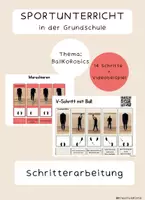 Vorschau - Stundenentwürfe - Sportunterricht: BallKoRobics - Schritterarbeitung - Seite 1
