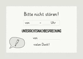 Vorschau - selbst erstellte Cliparts/Grafiken - Aushänge für Besprechungen - Seite 1
