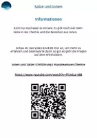 Vorschau - Arbeitsblätter - Arbeitsblatt - Salze und Ionen - Seite 1