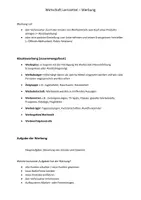 Vorschau - Merkblätter - Wirtschaft 9. Klasse Thema Werbung - Deckblatt