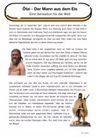 Vorschau - Mal- und Bastelvorlagen - Ötzi - Der Mann aus dem Eis (Eine Sensation) - Seite 1