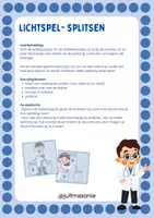 Voorbeeld - lichtspel thema dokter splitsen - Voorblad