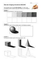 Vorschau - Arbeitsblätter - Der Bleistift – Grundlagen des Zeichnens & Schattierens | Arbeitsblatt Kunst - Seite 2