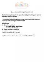 Προεπισκόπηση - Φύλλα εργασίας - Space Adventure Writing & Flashcards Pack - Εξώφυλλο