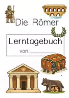 Vorschau - Arbeitsblätter - Lerntagebuch zur Stationsarbeit "Das antike Rom" - Deckblatt