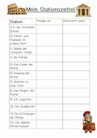 Vorschau - Arbeitsblätter - Lerntagebuch zur Stationsarbeit "Das antike Rom" - Seite 2