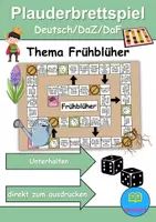 Vorschau - Spiele - Plauderbrettspiel: Thema Frühblüher - DaZ/DaF / Deutsch - Deckblatt