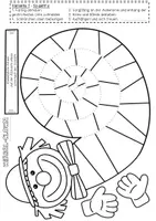 Vorschau - Mal- und Bastelvorlagen - Lustige Wirbel-Clowns - Kunstidee Fasching, Karneval, Grundschule - Seite 2