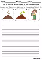 Vorschau - Unterrichtsreihen - Reizwortgeschichten Thema Frühblüher - DaZ/DaF / Deutsch (Geschichten schreiben) - Seite 2