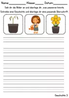 Vorschau - Unterrichtsreihen - Reizwortgeschichten Thema Frühblüher - DaZ/DaF / Deutsch (Geschichten schreiben) - Seite 3
