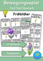 Vorschau - Bildkarten - Bewegungsspiel: Verkehrsschilder / Verkehrszeichen - DaZ/DaF / Deutsch (Spielkarten) - Deckblatt