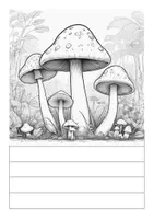 Vorschau - Mal- und Bastelvorlagen - Mein Tiefgaragenbuch Pilze - Beschäftigungsbuch für die Tiefgarage - Seite 3
