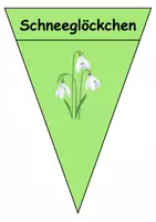 Vorschau - Spiele - Große Wimpel Frühblüher - Für Girlande oder Kette (Deko) - DaZ/DaF / Deutsch (Wortschatz) - Seite 2