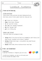 Vorschau - Arbeitsblätter - Lernblatt Farblehre - Seite 2