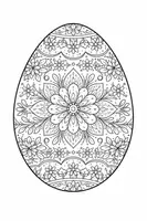 Vorschau - Mal- und Bastelvorlagen - Ausmalbild Ostern / Ostereier - Seite 2