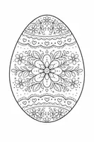 Vorschau - Mal- und Bastelvorlagen - Ausmalbild Ostern / Ostereier - Seite 1