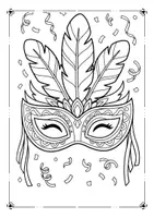 Vorschau - Mal- und Bastelvorlagen - Karneval / Fasnacht Ausmalbilder - Seite 3