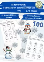 Vorschau - Arbeitsblätter - Materialpaket Mathematik – Addition & Subtraktion mit Zehnerzahlen im ZR 100 (Klasse 2/3) - Seite 1