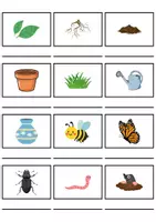 Vorschau - Mal- und Bastelvorlagen - Wörterliste Frühblüher - DaZ/DaF / Deutsch (Grundschule) Kartenspiel - Seite 3