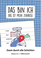 Vorschau - Arbeitsblätter - Wo wohne ich? – Schichtenheft Deutschland, Bundesländer & Wohnort | Klasse 2–3 Schichtenheft zur Raumorientierung - Deckblatt